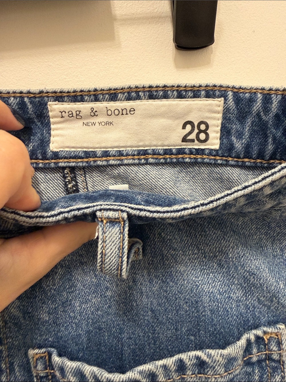 rag & bone Marina High-Rise Cuff Jeans - Picture 4 of 5